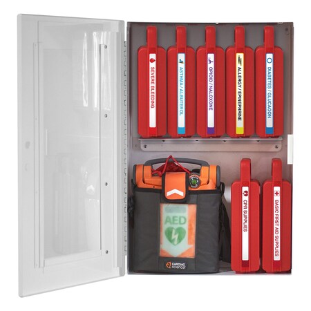 Livesafertm LiveSafer XL Modular Emergency Response Kit 7 Inner Cases AEDs up to 65 Thick w Shelf EN10003